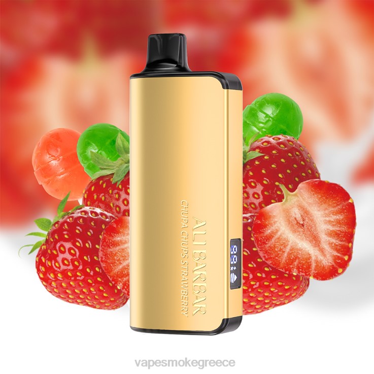 Vape Smoke - Alibarbar Ingot 9000 ατμούς μιας χρήσης chupa chups φράουλα 00Z6217