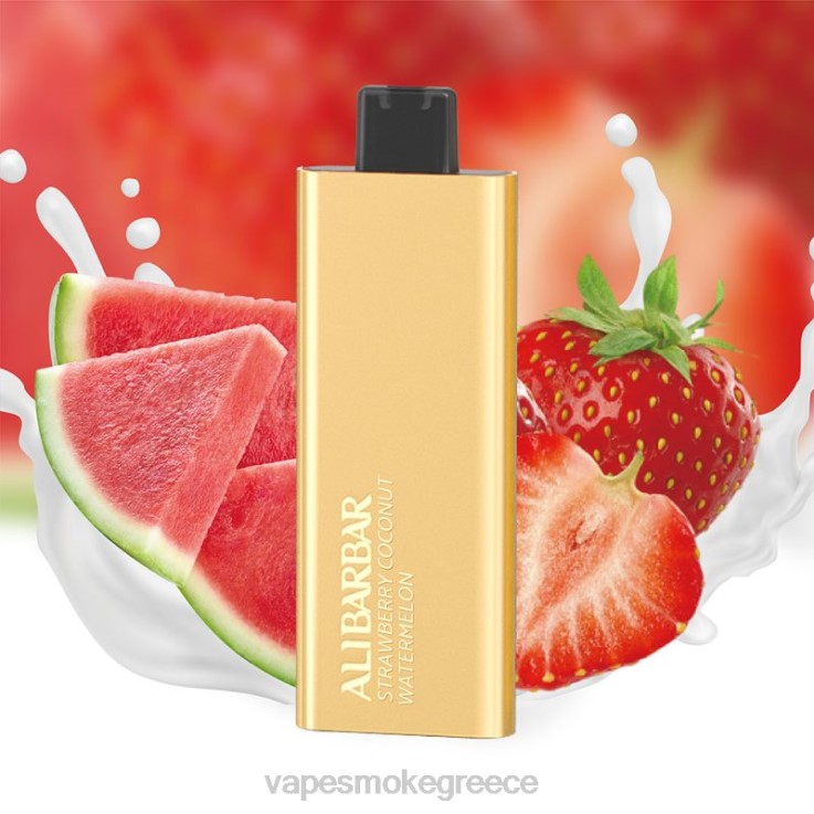 Vape Smoke - Alibarbar Pandora 7000 ατμούς μιας χρήσης καρπούζι καρύδας φράουλα 00Z6262