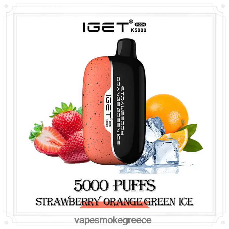Vape Smoke - IGET Moon k5000 F20T0T12 φράουλα πορτοκαλί πράσινο πάγο