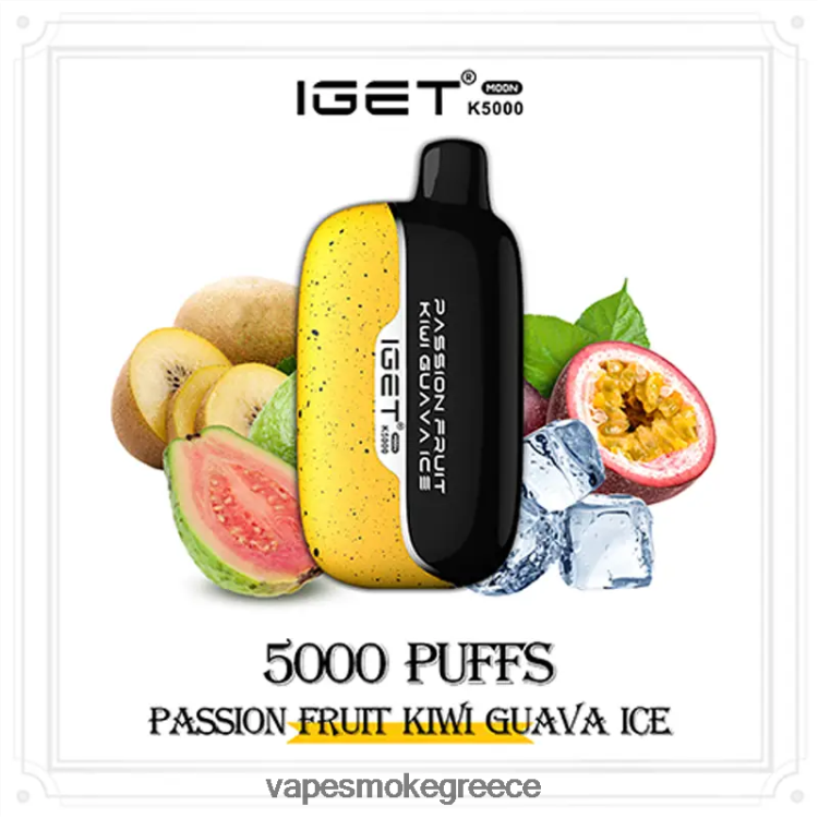 Vape Smoke - IGET Moon k5000 F20T0T2 πάγος ακτινίδιο γκουάβα πάθους