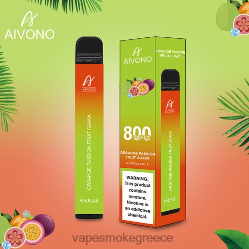 Vape Μιασ Χρησησ - Aivono AIM PLUS 800 LPV66189 πορτοκαλί φρούτο του πάθους γκουάβα