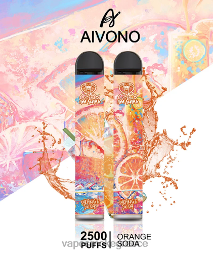 Vape Μιασ Χρησησ - Aivono AIM SNAKE 2500 LPV66314 πορτοκαλί σόδα