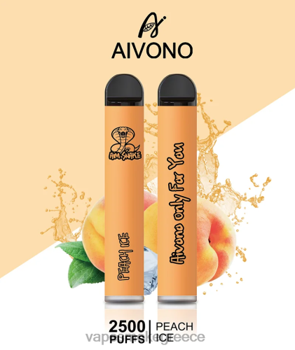 Vape Greece - Aivono AIM SNAKE 2500 LPV66316 πάγος ροδάκινου