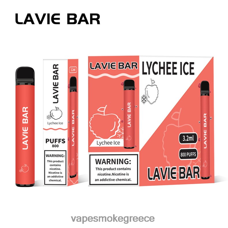 Pod System Vapes - LAVIE BAR 800 ρουφηξιές πάγος λίτσι LFFP0Z313