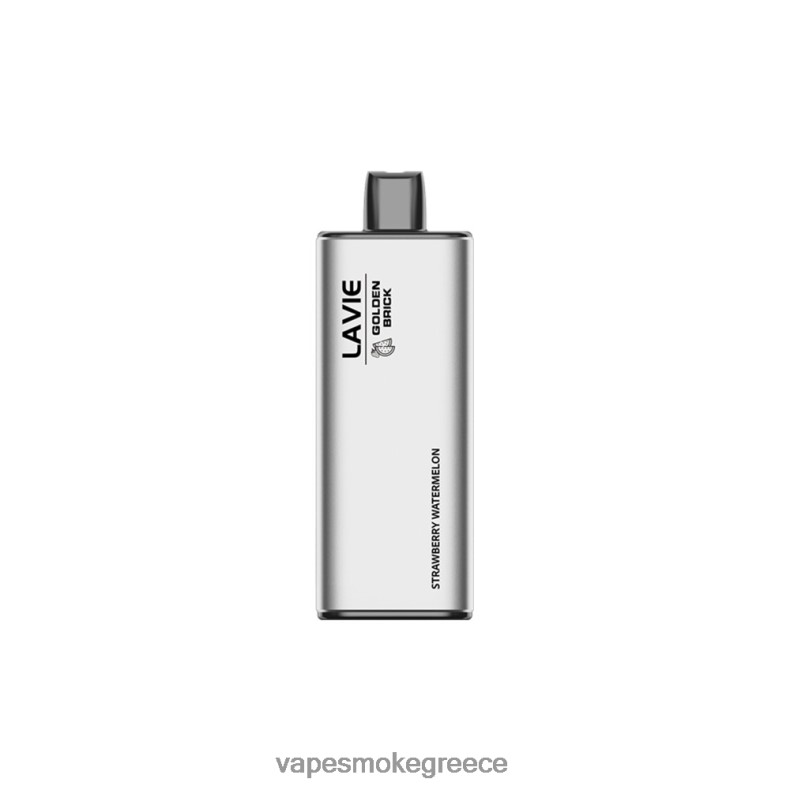 Vape Greece - LAVIE GOLDEN BRICK 10000 ρουφηξιές καρπούζι φράουλα LFFP0Z66