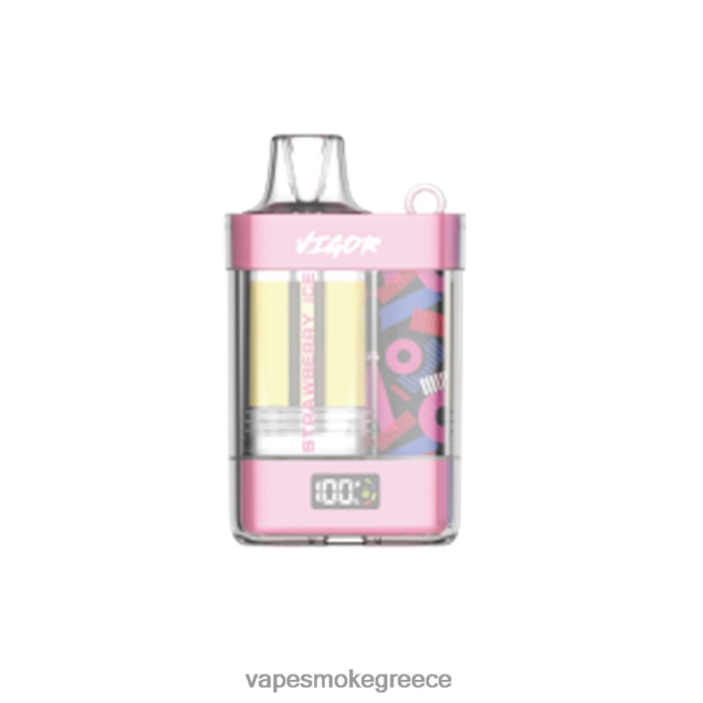 Vape Greece - LAVIE VIGOR 15000 ρουφηξιές πάγος φράουλας LFFP0Z1