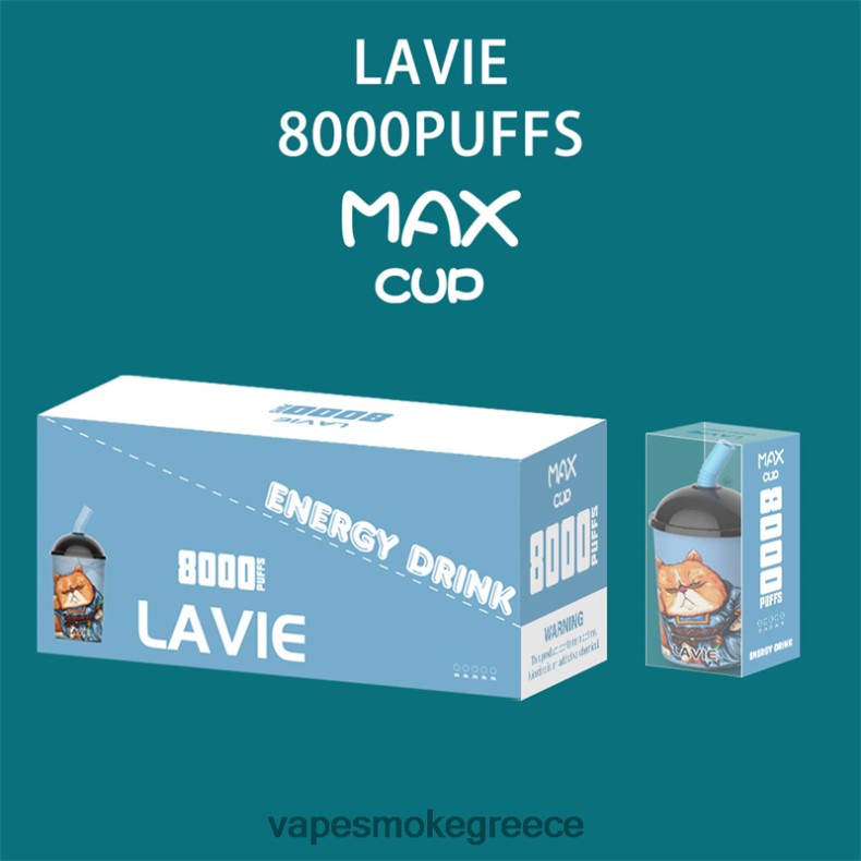 Vape Μιασ Χρησησ - LAVIE Max Cup 8000 ρουφηξιές ενεργειακό ποτό LFFP0Z259
