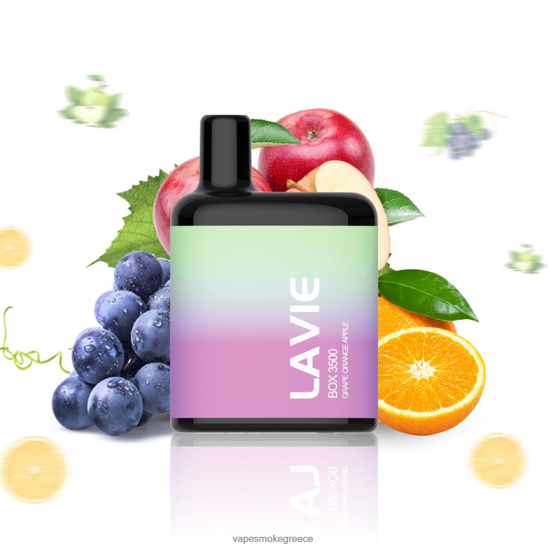 Vape Smoke - LAVIE BOX 3500 ρουφηξιές μήλο πορτοκαλιού σταφυλιού LFFP0Z212