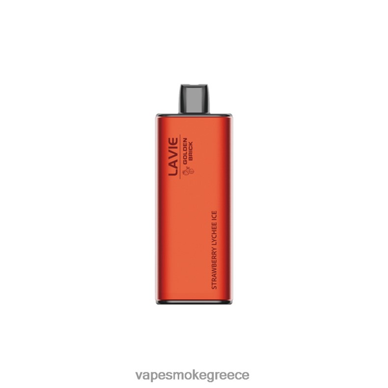 Vape Smoke - LAVIE GOLDEN BRICK 10000 ρουφηξιές πάγος λίτσι φράουλα LFFP0Z67