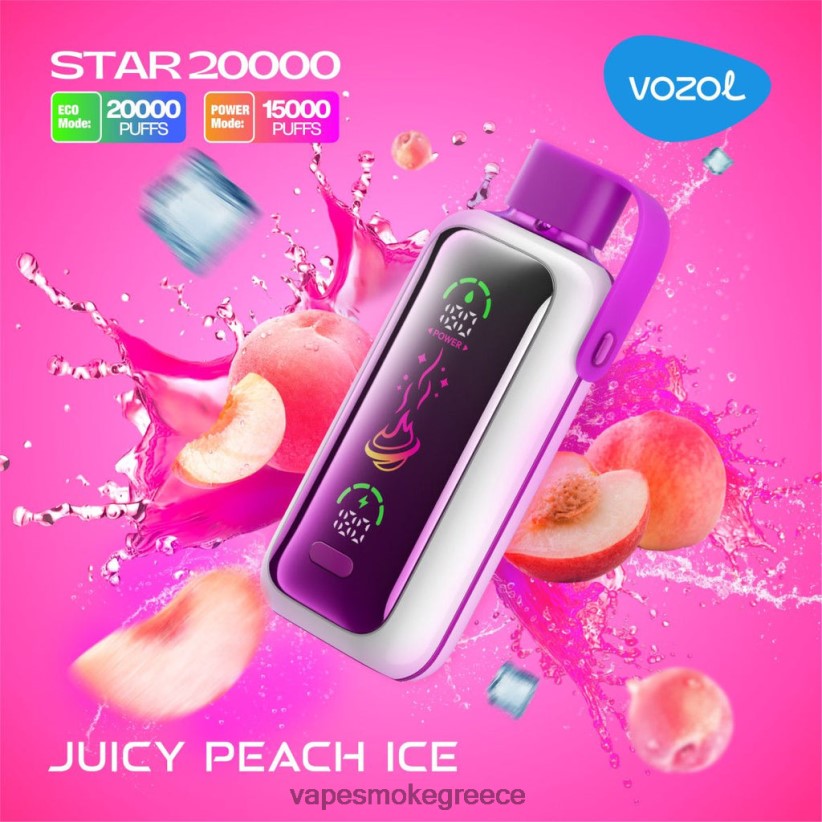 Vape Χωρισ Νικοτινη - VOZOL STAR 20000 686VZ410 ζουμερός πάγος ροδάκινου