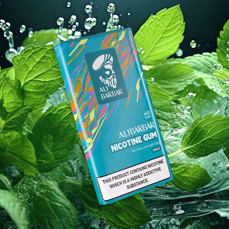 Vape Greece - Alibarbar τσίχλα νικοτίνης μέντα 00Z62101