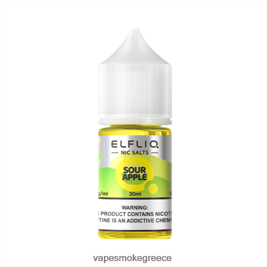Pod System Vapes - ELFBAR ELFLIQ NIC αλάτι 30ml ξινή μήλο Z8R02628