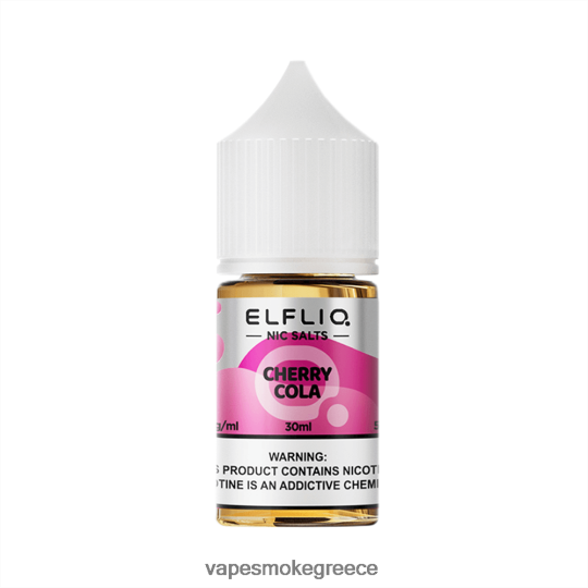 Vape Μιασ Χρησησ - ELFBAR ELFLIQ NIC αλάτι 30ml κεράσι Z8R02614
