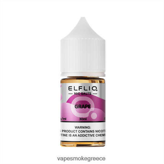 Vape Μιασ Χρησησ - ELFBAR ELFLIQ NIC αλάτι 30ml σταφύλι Z8R02619