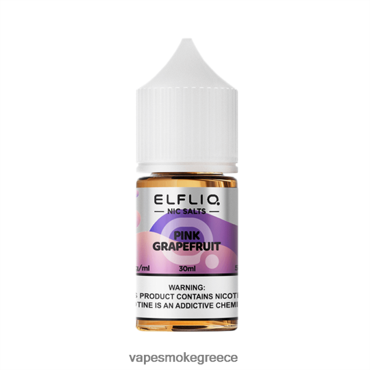 Vape Μιασ Χρησησ - ELFBAR ELFLIQ NIC αλάτι 30ml ροζ γκρέιπφρουτ Z8R02624