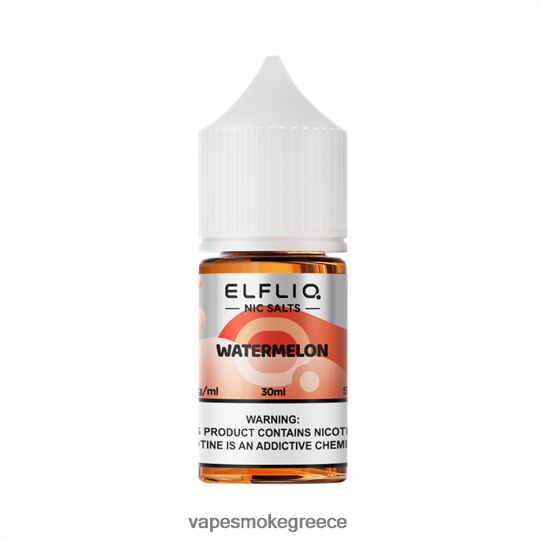 Vape Μιασ Χρησησ - ELFBAR ELFLIQ NIC αλάτι 30ml καρπούζι Z8R02634