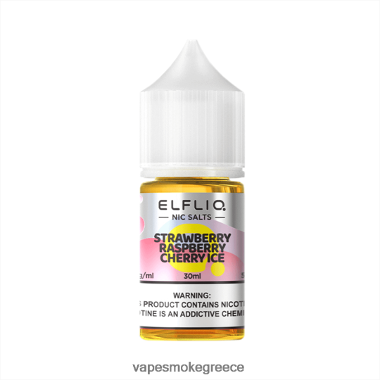 Vape Smoke - ELFBAR ELFLIQ NIC αλάτι 30ml Φράουλα βατόμουρο κεράσι πάγου Z8R02632
