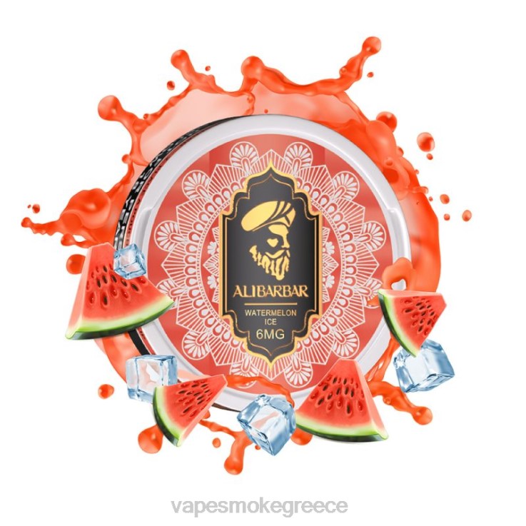 Vape Μιασ Χρησησ - Alibarbar σακουλάκια νικοτίνης πάγος καρπούζι 00Z6294