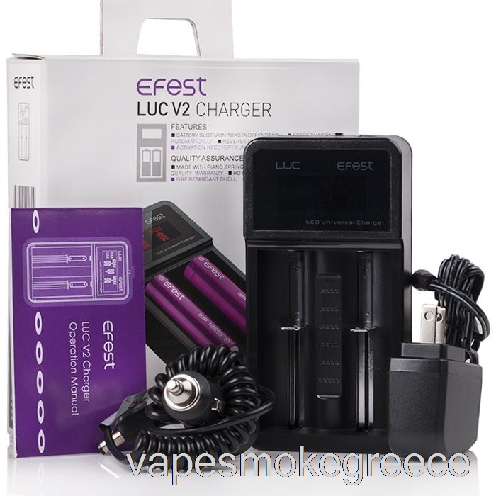 έξυπνος φορτιστής Vape Greece Efest Luc V2