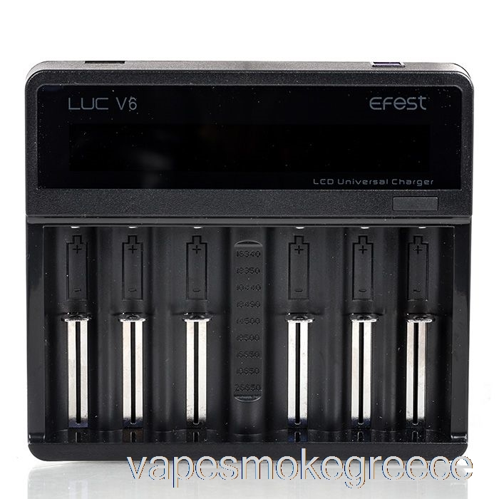 Vape Greece Efest Luc V6 6-bay Lcd γενικός φορτιστής