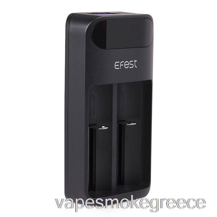 Vape Greece Efest Lush Q2 2-bay έξυπνος φορτιστής μπαταρίας Led