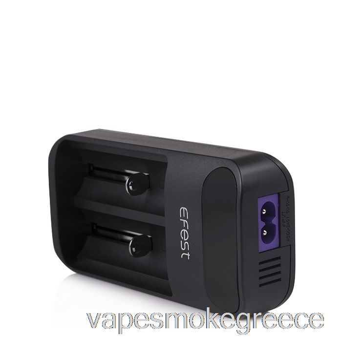 Vape Greece Efest Lush Q2 2-bay έξυπνος φορτιστής μπαταρίας Led