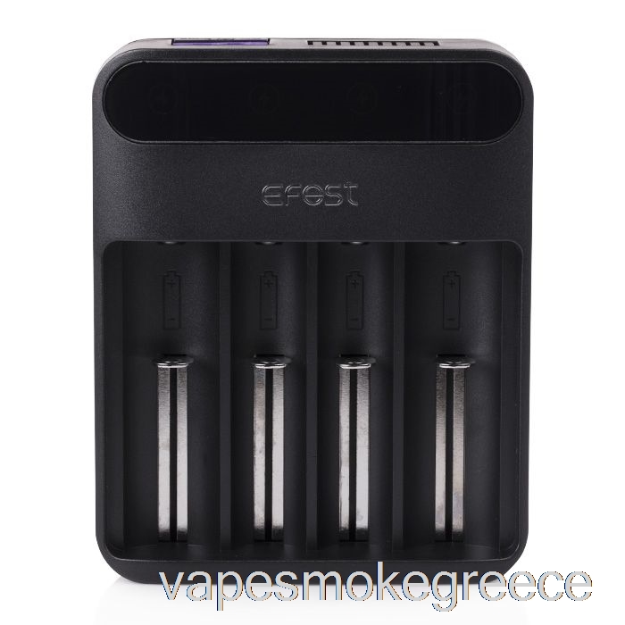 Vape Greece Efest Lush Q4 4-bay έξυπνος φορτιστής μπαταρίας Led