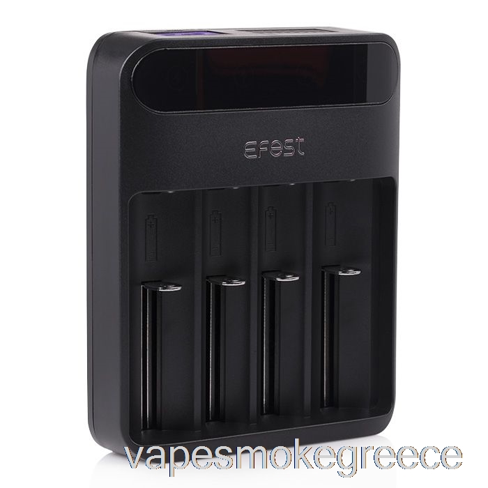 Vape Greece Efest Lush Q4 4-bay έξυπνος φορτιστής μπαταρίας Led