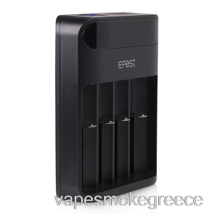 Vape Greece Efest Lush Q4 4-bay έξυπνος φορτιστής μπαταρίας Led