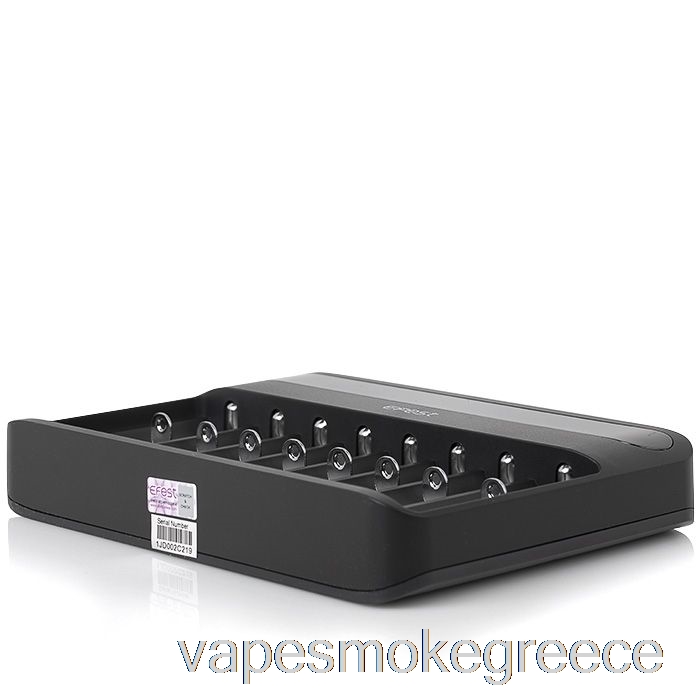 Vape Greece Efest Lush Q8 8 Bay έξυπνος φορτιστής μπαταρίας