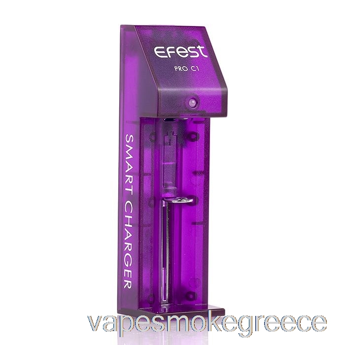 έξυπνος φορτιστής μπαταρίας Vape Greece Efest Pro C1 1-bay