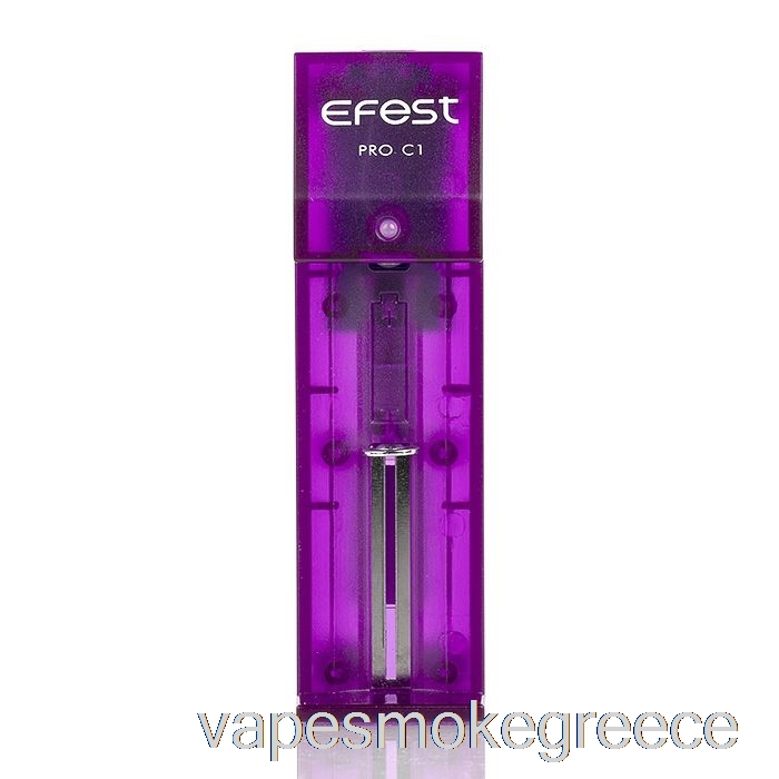 έξυπνος φορτιστής μπαταρίας Vape Greece Efest Pro C1 1-bay