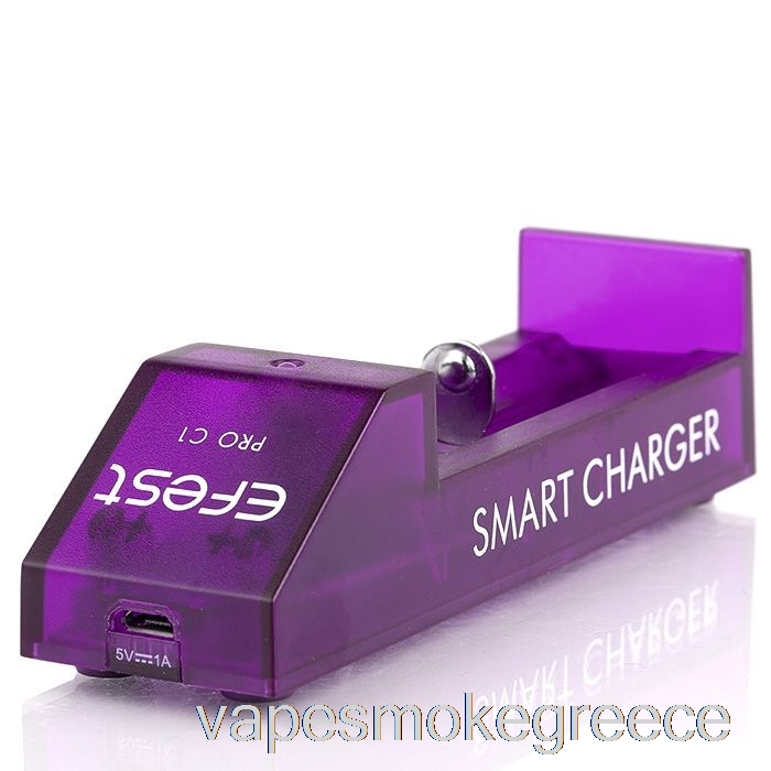 έξυπνος φορτιστής μπαταρίας Vape Greece Efest Pro C1 1-bay