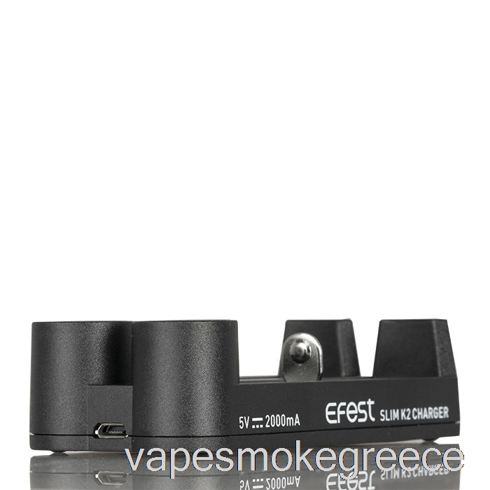 φορτιστής μπαταρίας δύο θυρίδων Vape Greece Efest Slim K2