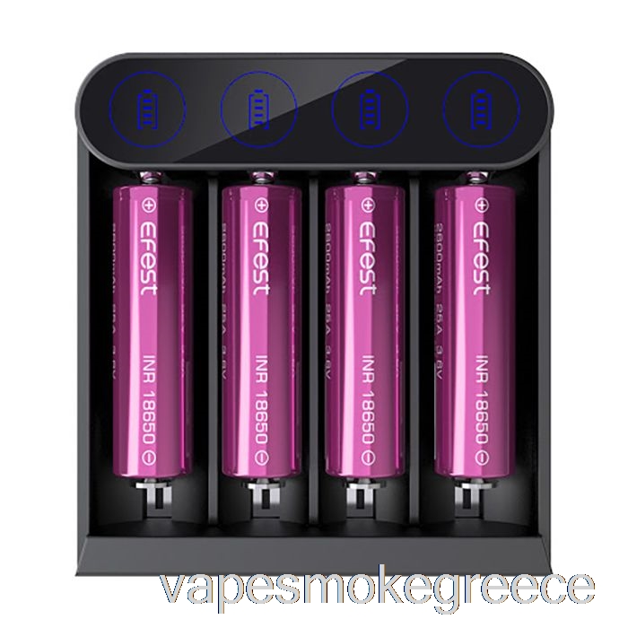 φορτιστής μπαταρίας Vape Greece Efest Slim K4 Usb-c