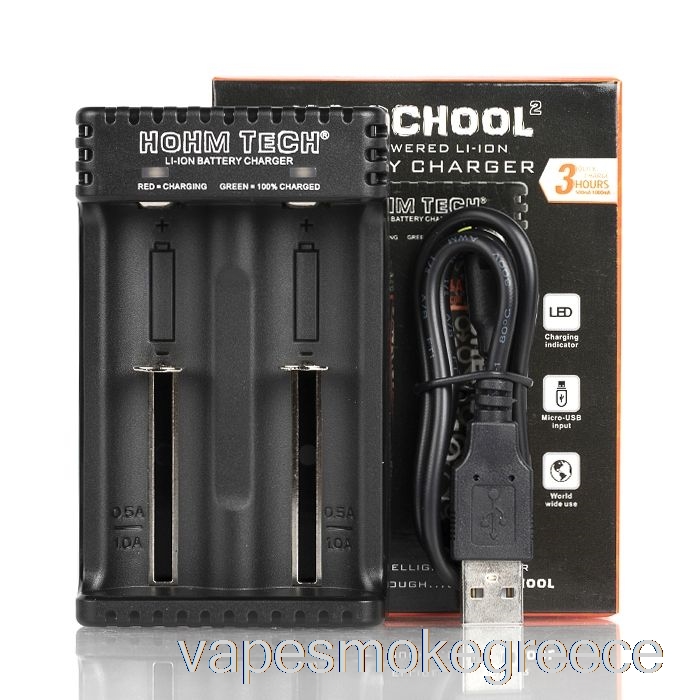 Vape Greece Hohm Tech School 2 2a φορτιστής Mic-usb