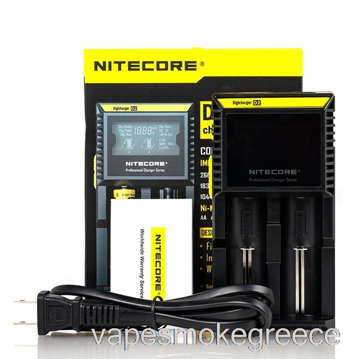 φορτιστής μπαταρίας Vape Greece Nitecore D2 (2-bay)