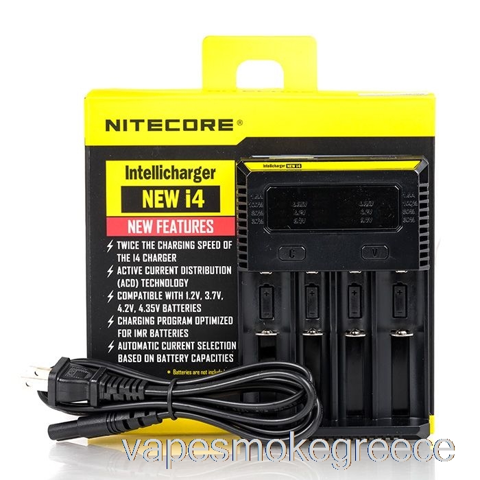 Vape Greece φορτιστής μπαταρίας Nitecore I4 V2 (4-bay)