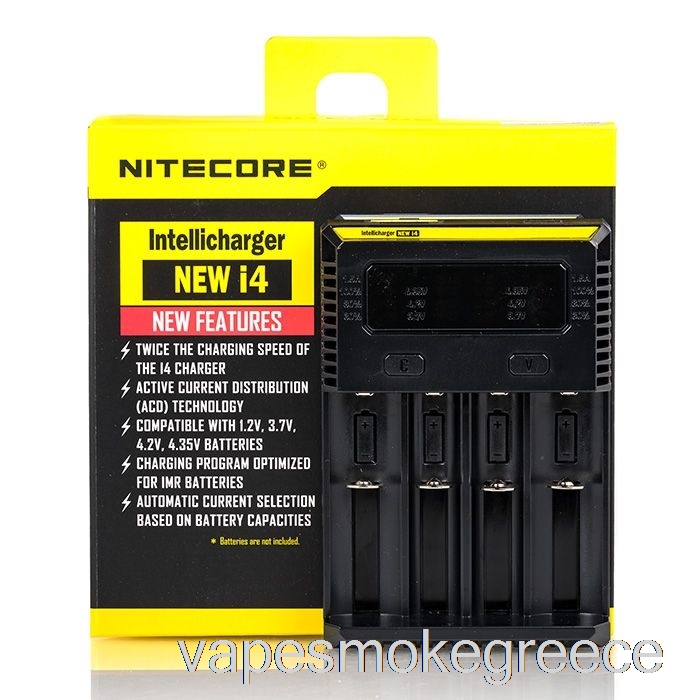Vape Greece φορτιστής μπαταρίας Nitecore I4 V2 (4-bay)